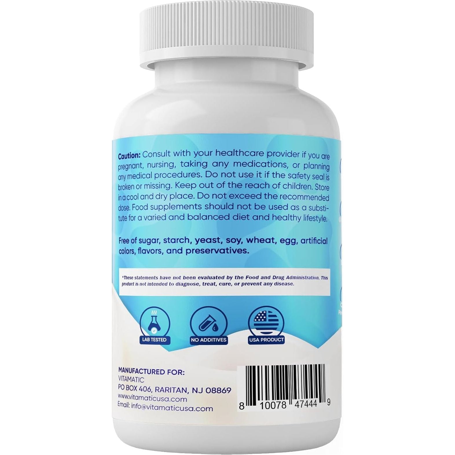 Vitamatic Bovine Colostrum Supplement 1000 Mg - for Gut Health, Hair Growth, Beauty, Muscle Recovery, & Immune Support - 120 Capsules