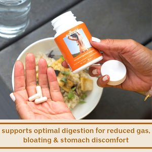 Solluna by Kimberly Snyder Feel Good Digestive Enzymes Digestion & Nutrient Absorption Aid for Stomach Pain, Gas & Bloating