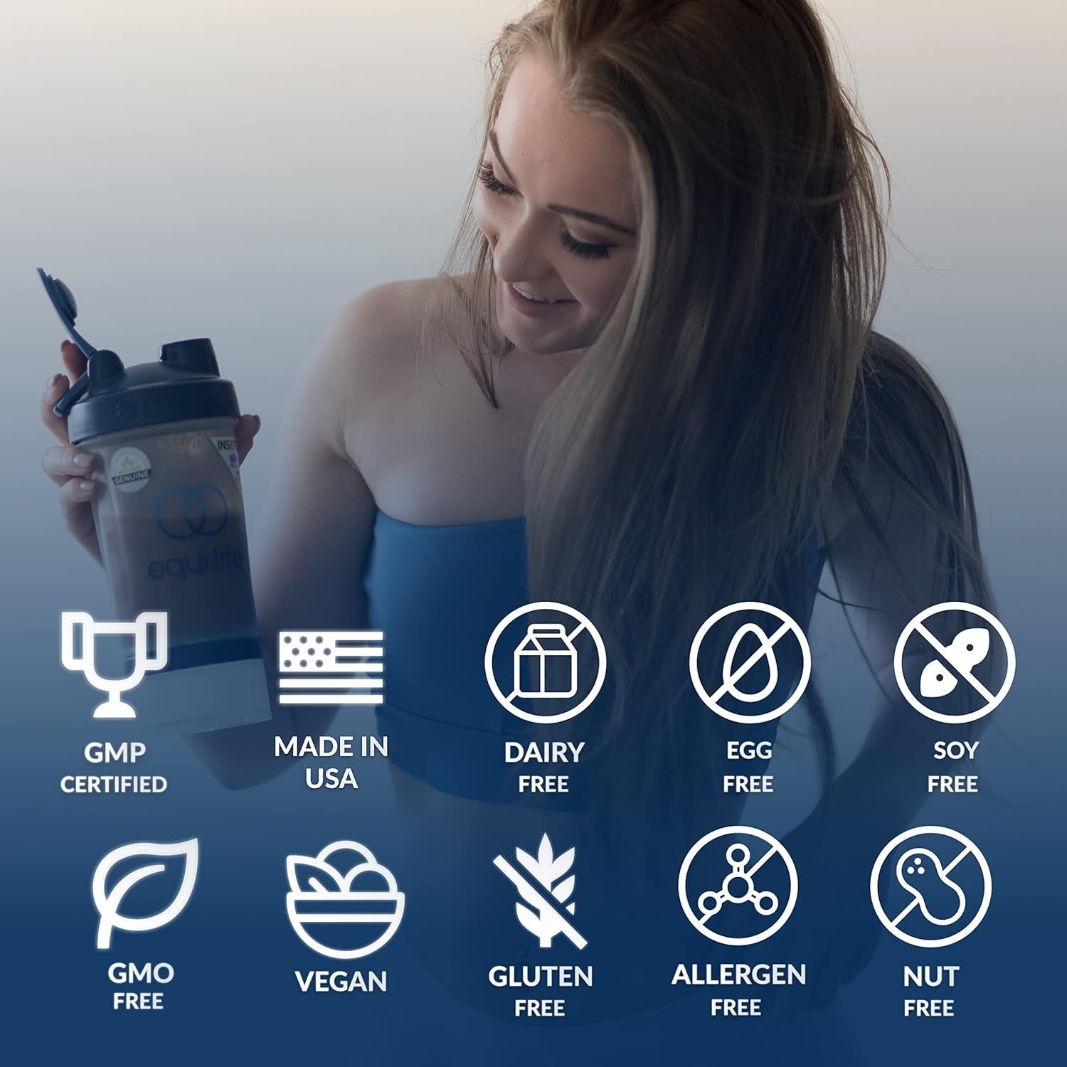 Equilife - Daily Nutritional Support, Organic and Plant Based Protein Powder, All-In-One Multivitamin (Pure Chocolate,14 Servings Tub)