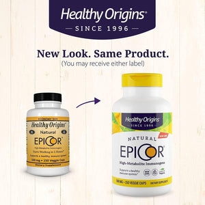 Healthy Origins Epicor (Immune Protection), 500 Mg - Plant-Based Immune Support Capsules - 150 Veggie Caps