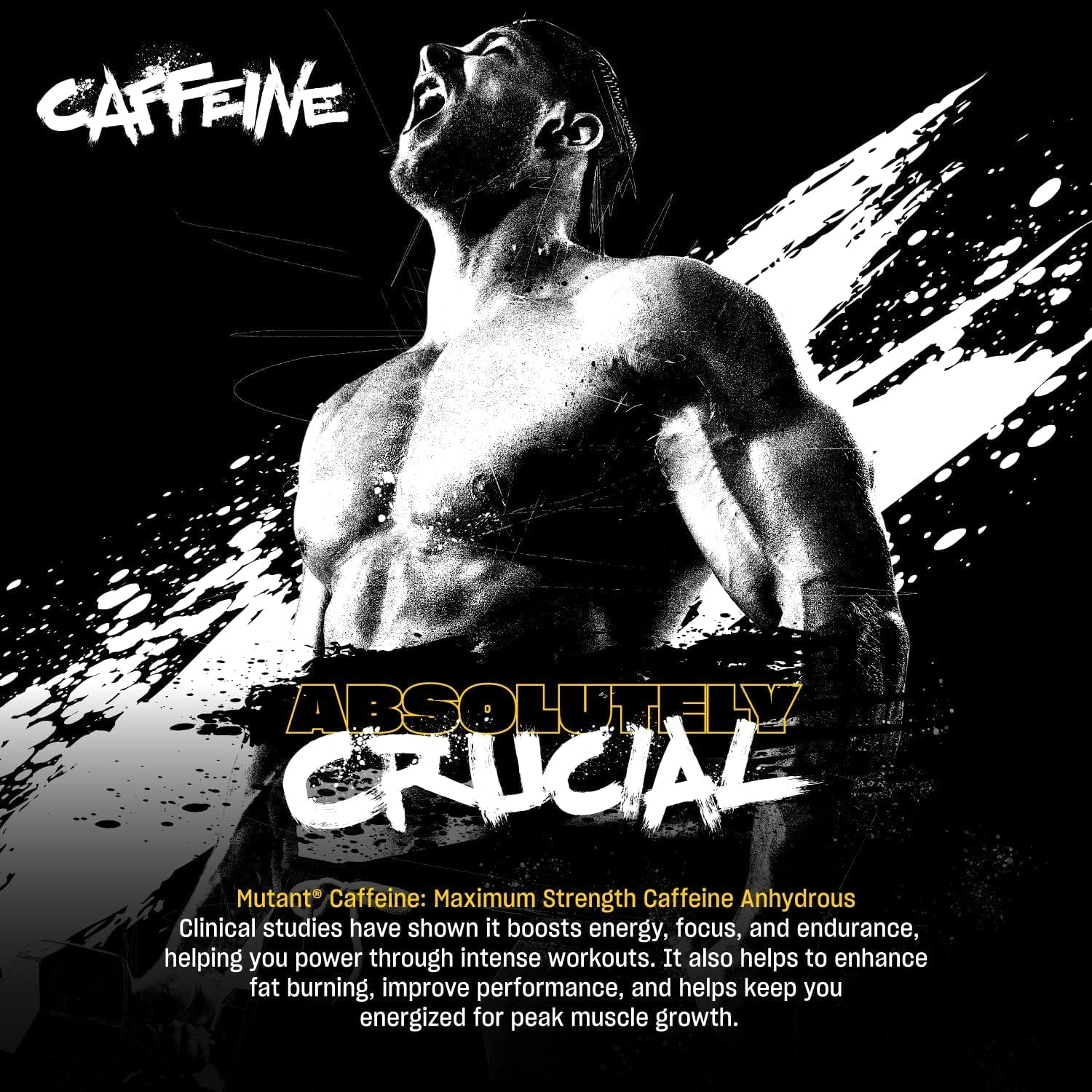 Mutant Caffeine Pills – Pharmaceutical-Grade Pure Caffeine Supplement 240 Tablets