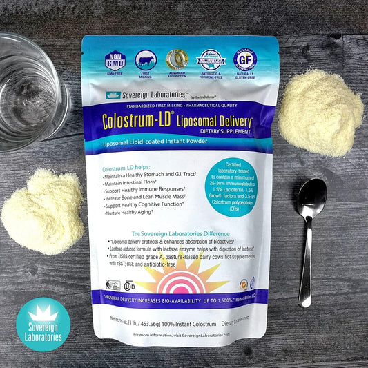 Colostrum-Ld Liposomal Delivery - Colostrum Powder -  34 Servings - 6 Oz Vanilla