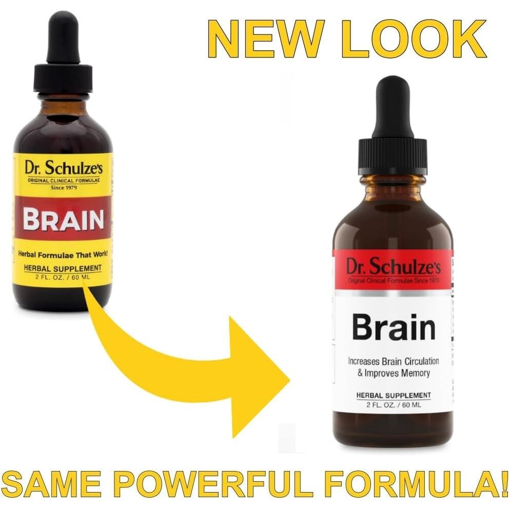 Dr. Schulze'S Brain Formula 2 Oz. - Stimulates Circulation and and Improved Mental Focus