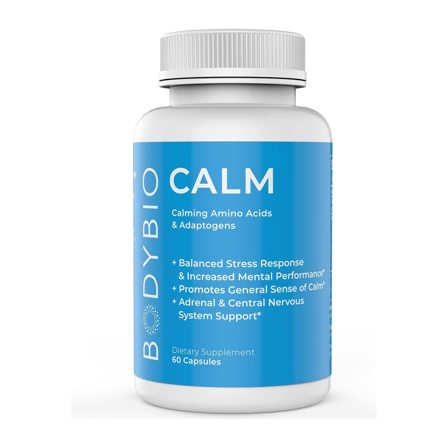 Bodybio Calm - Stress Relief Supplement 60 Capsules | Mood Booster
