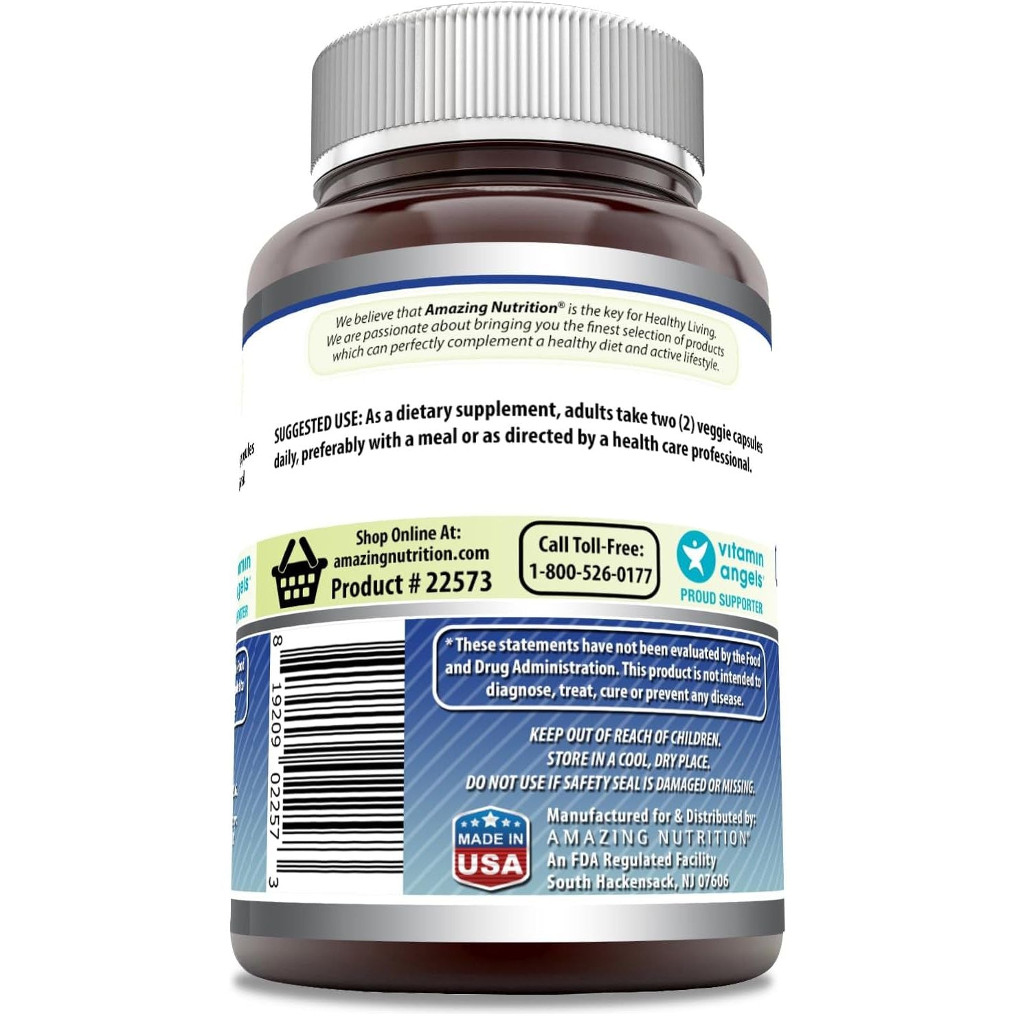 Amazing Formulas Glucosamine Chondroitin & MSM 60 Veggie Capsules 