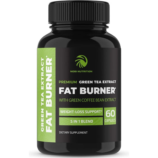 Green Tea Weight Loss Pills | 45% EGCG | Stomach Fat Burner, Metabolism Booster & Appetite Suppressant 60 Count