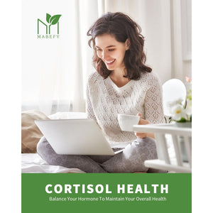 Cortisol Supplement - 10 in 1 Cortisol Manager & Stress Relief for Women - 60 Vegetarian Capsules