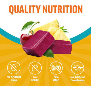 FORCE FACTOR Mood Support and Mood Balance Supplement - Tropical Fruit Flavor, 30 Soft Chews