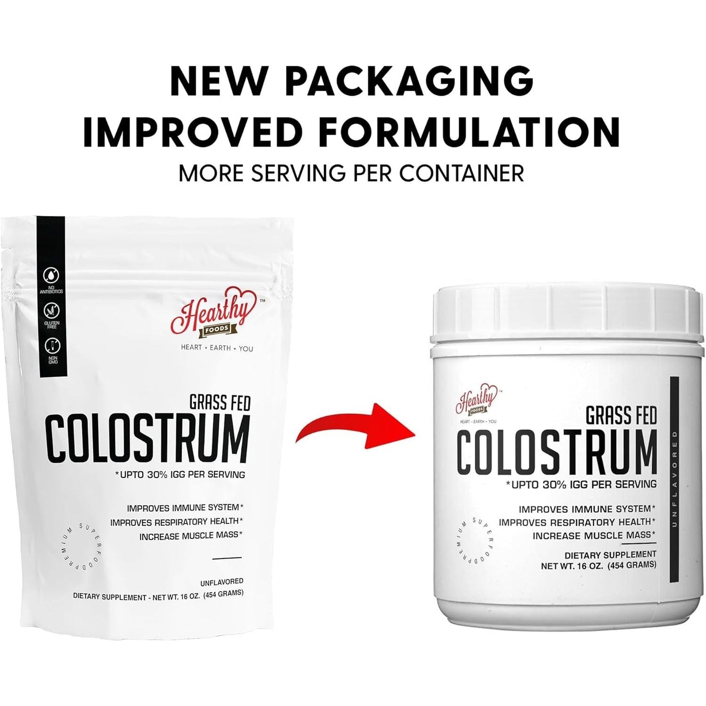 Bovine Colostrum Powder - Upto 30% IGG, Leaky Gut Repair Supplements,  90 Servings