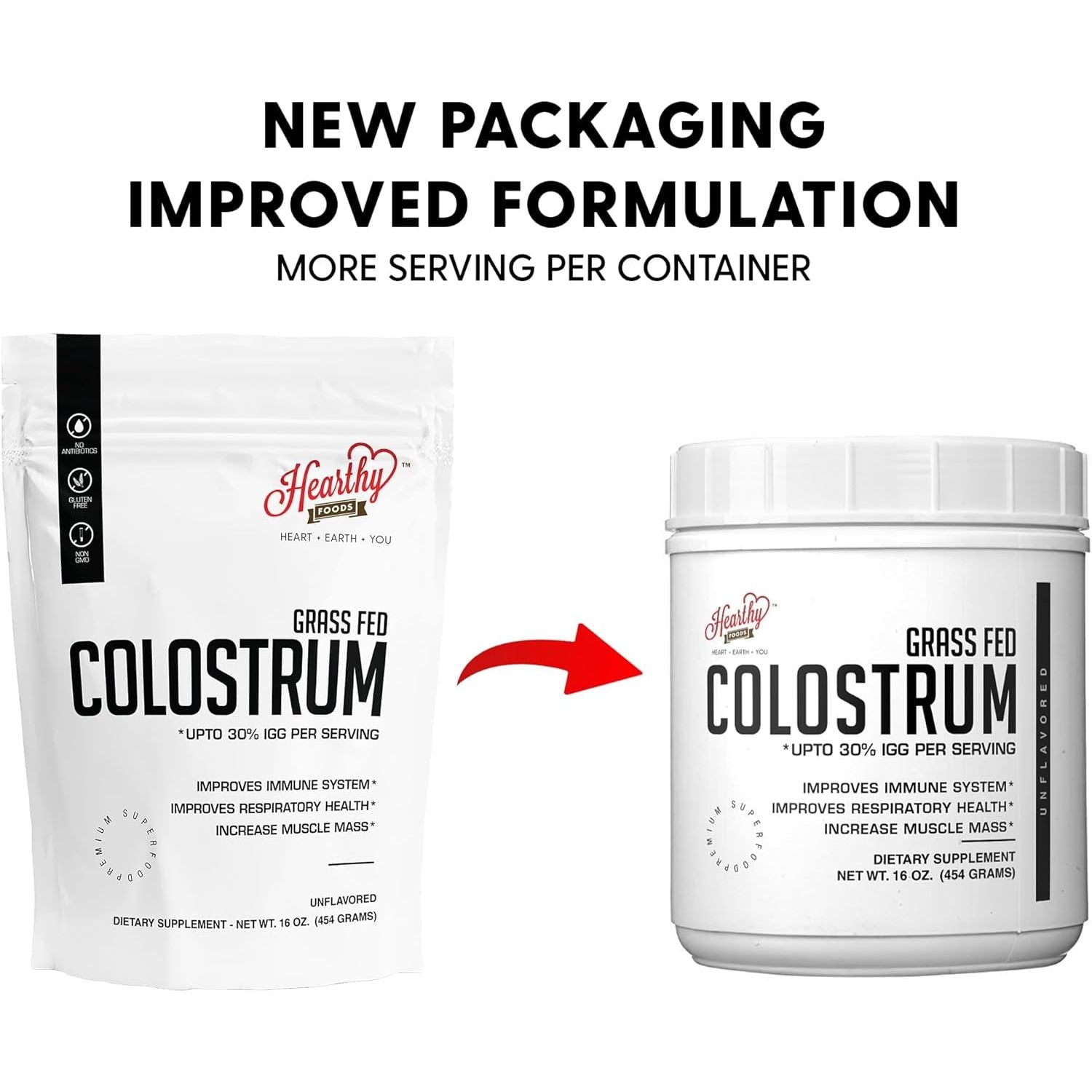 Bovine Colostrum Powder - Upto 30% IGG, Leaky Gut Repair Supplements,  90 Servings