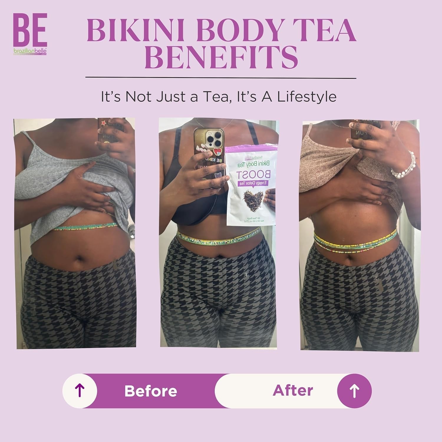 Bikini Body Slimming Detox Tea - Laxative-Free Colon Cleanse Tea to Support a Healthy Weight (30 Count)