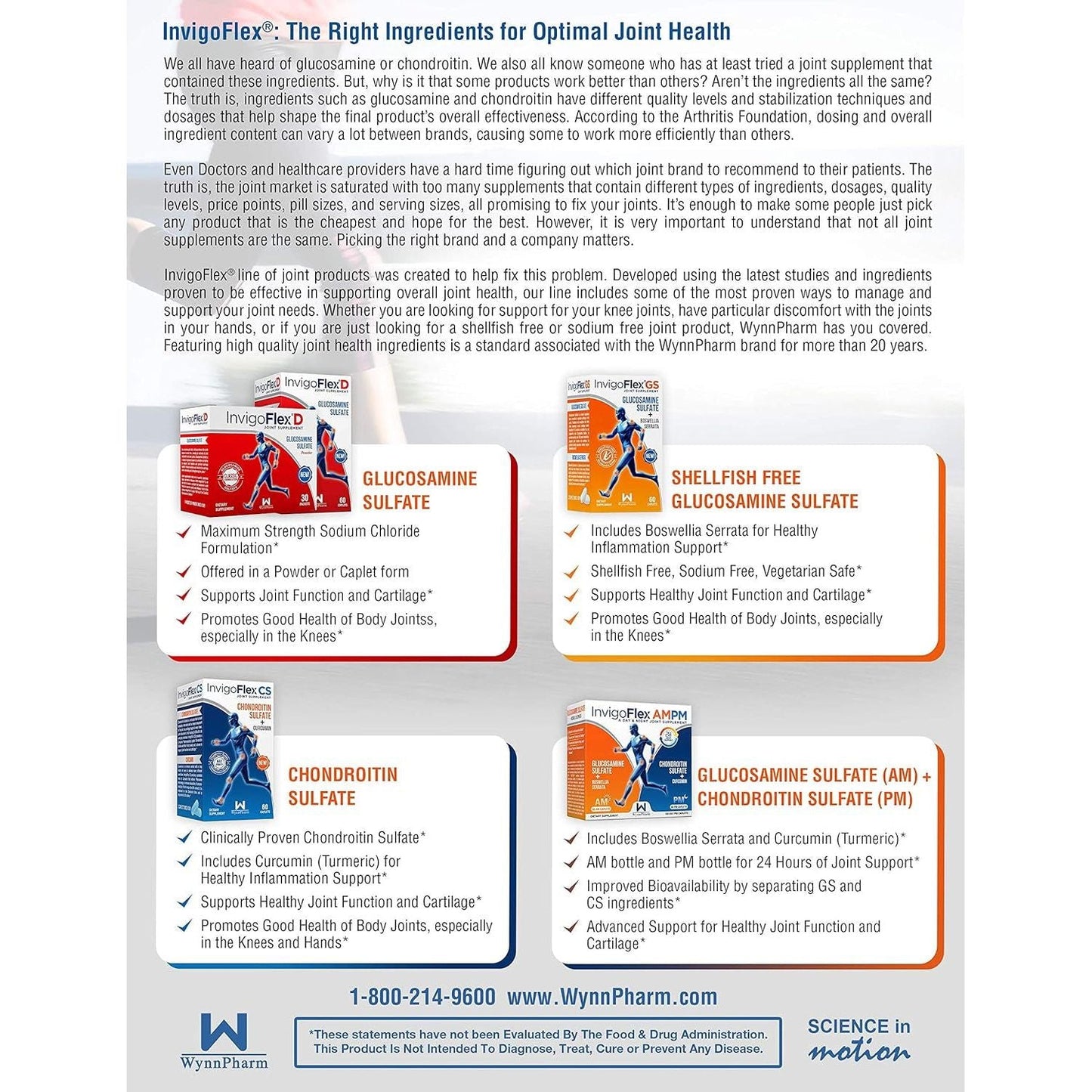 Invigoflex® CS - Chondroitin Sulfate with Turmeric Curcumin Non GMO for Knee, Hand, Back & Hip Premium Joint Supplement