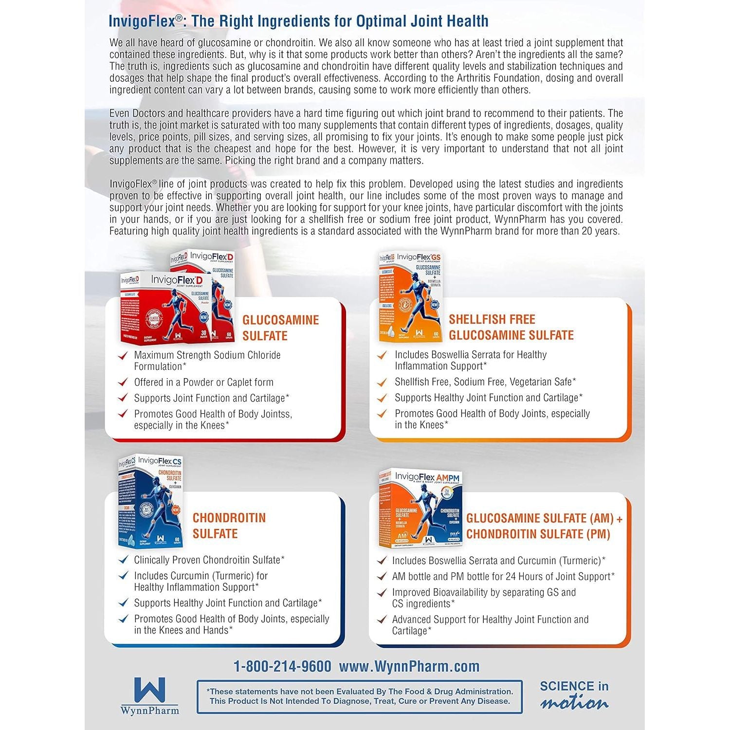 Invigoflex® CS - Chondroitin Sulfate with Turmeric Curcumin Non GMO for Knee, Hand, Back & Hip Premium Joint Supplement