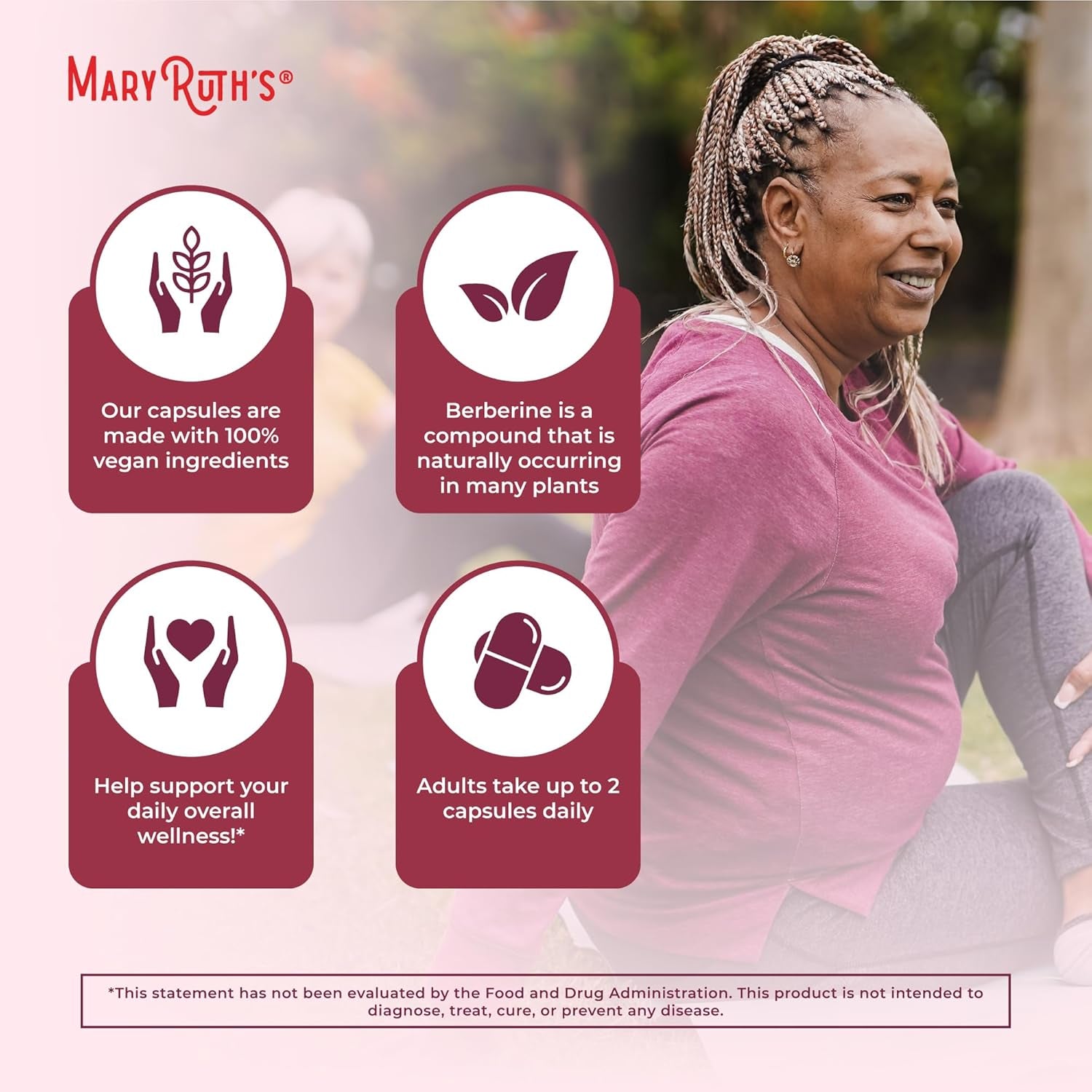 Maryruth Organics Berberine Supplement | 1000 Mg 30 Serving