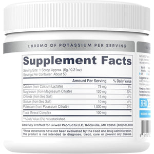 Hi-Lyte Keto K1000 Electrolyte Powder | Unflavored | Hydration Supplement Drink Mix 50 Servings