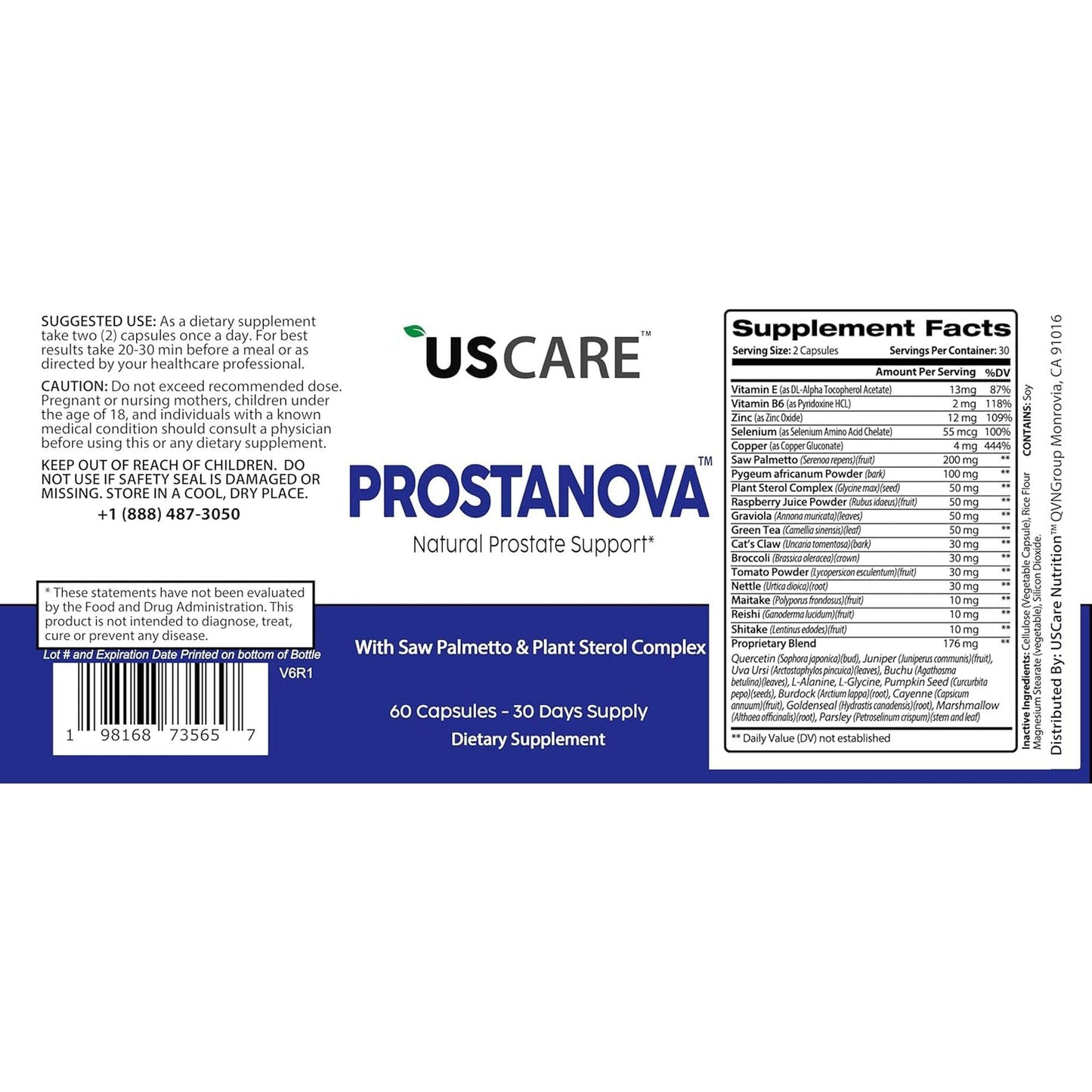 Uscare Prostanova - Natural Prostate Support