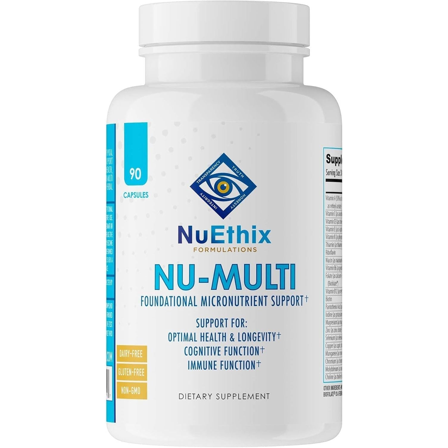 Nuethix Formulations Nu-Multi Foundational Micronutrient Support, 90 Capsules
