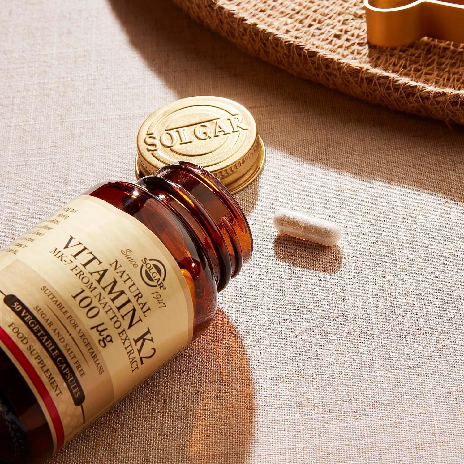 Solgar Vitamin K2 MK7 100Mcg - Supports Bone Health Natural Whole Food Source 50 Count