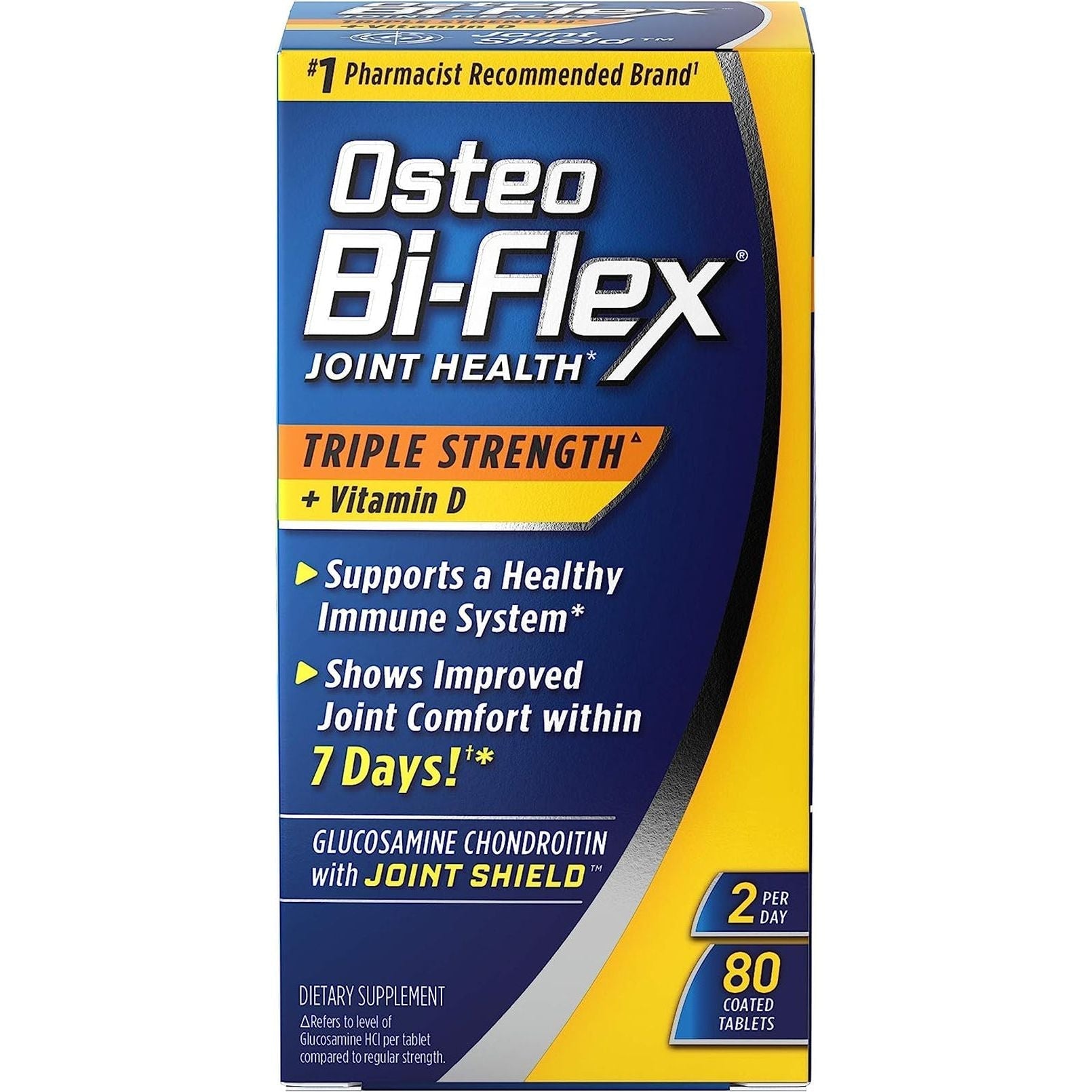 Osteo Bi-Flex Triple Strength(5) with Vitamin D Glucosamine Chondroitin Joint Health Supplement, Coated Tablets, 80 Count