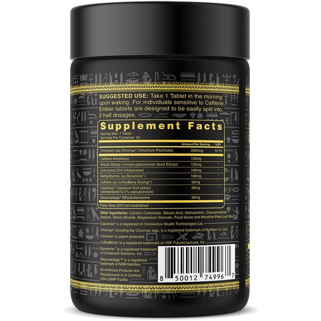 Ambrosia Ember™ Thermogenic Fat Burner & Appetite Support Supplement Pills