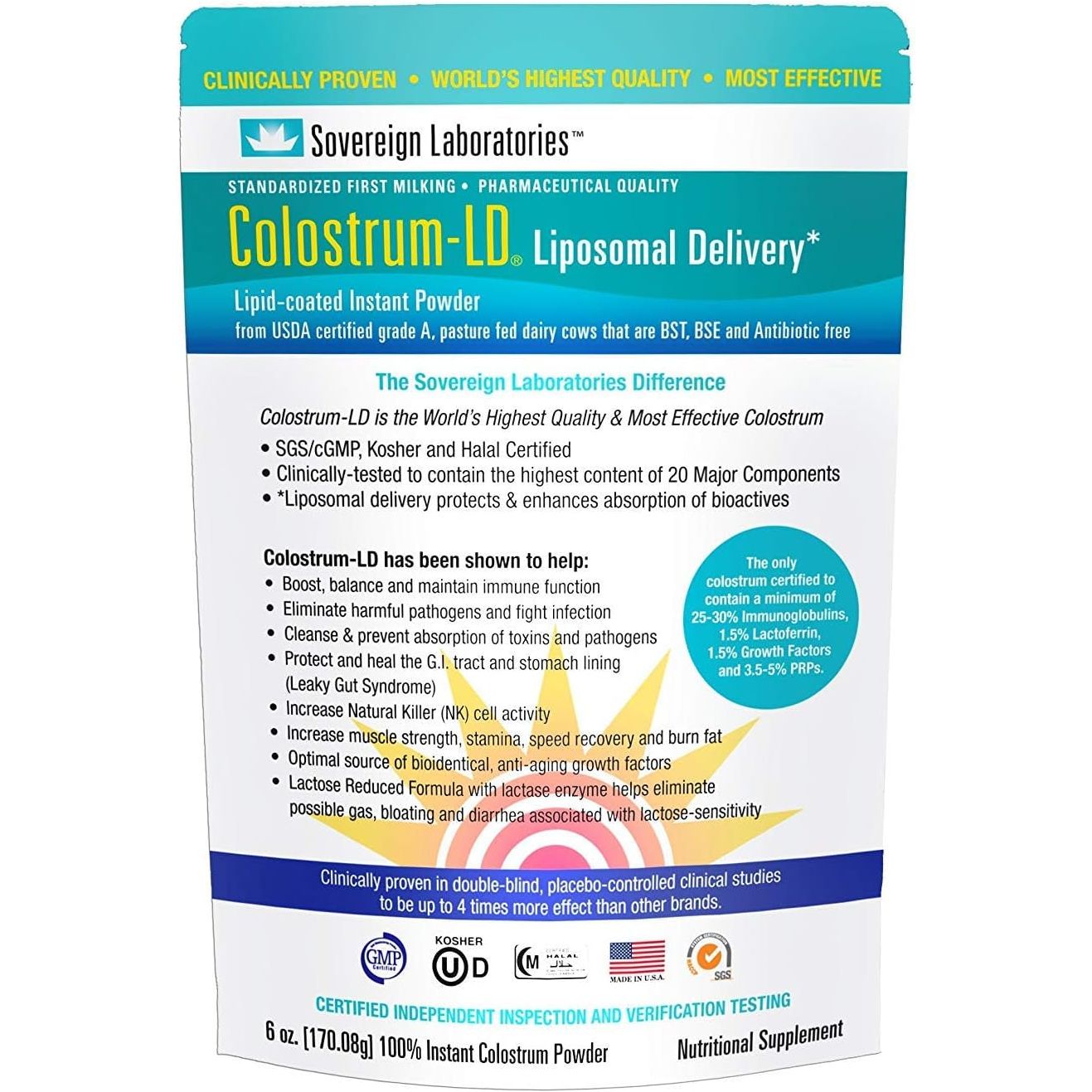 Colostrum-Ld® Powder :: 6Oz/170G, ~15-30 Day Supply