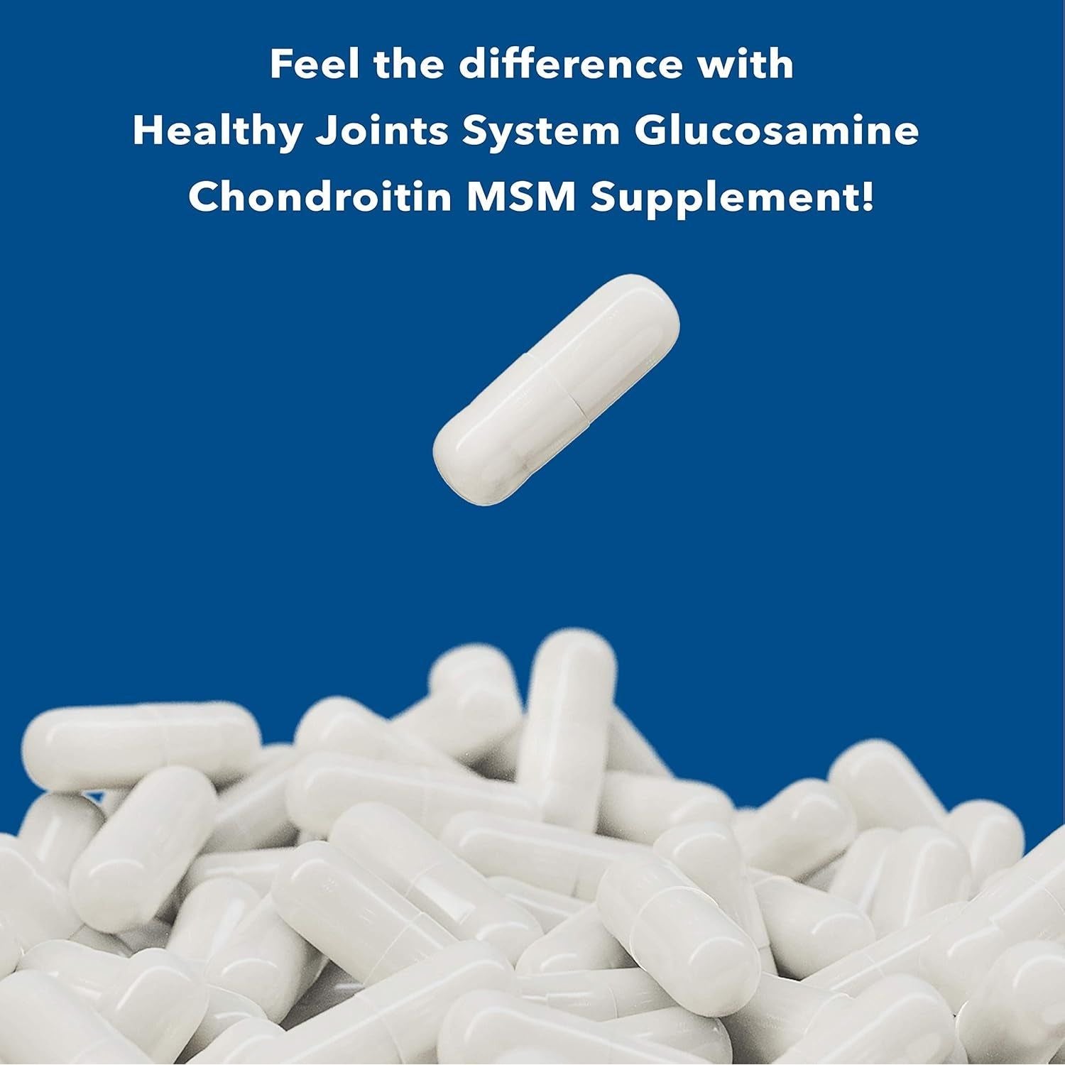 Healthy Joint System Glucosamine Chondroitin MSM Supplement for Joint & Bone Health - 240 Capsules