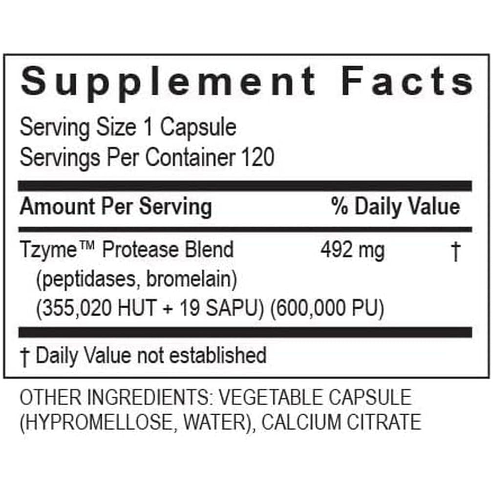Transformation Enzymes Protease Digestive Supplement Advanced Formula 120 Capsules