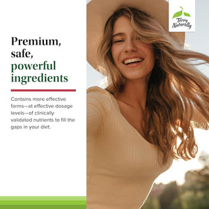 Terry Naturally Clinical Essentials - Supplement to Aid Bone, Cardiovascular & Immune Health 120 Tablets