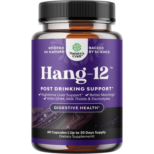 Nighttime Liver Detox & Hydration Pills - Pre and Post Drinking Recovery Liver Support Supplement (60 Capsules)