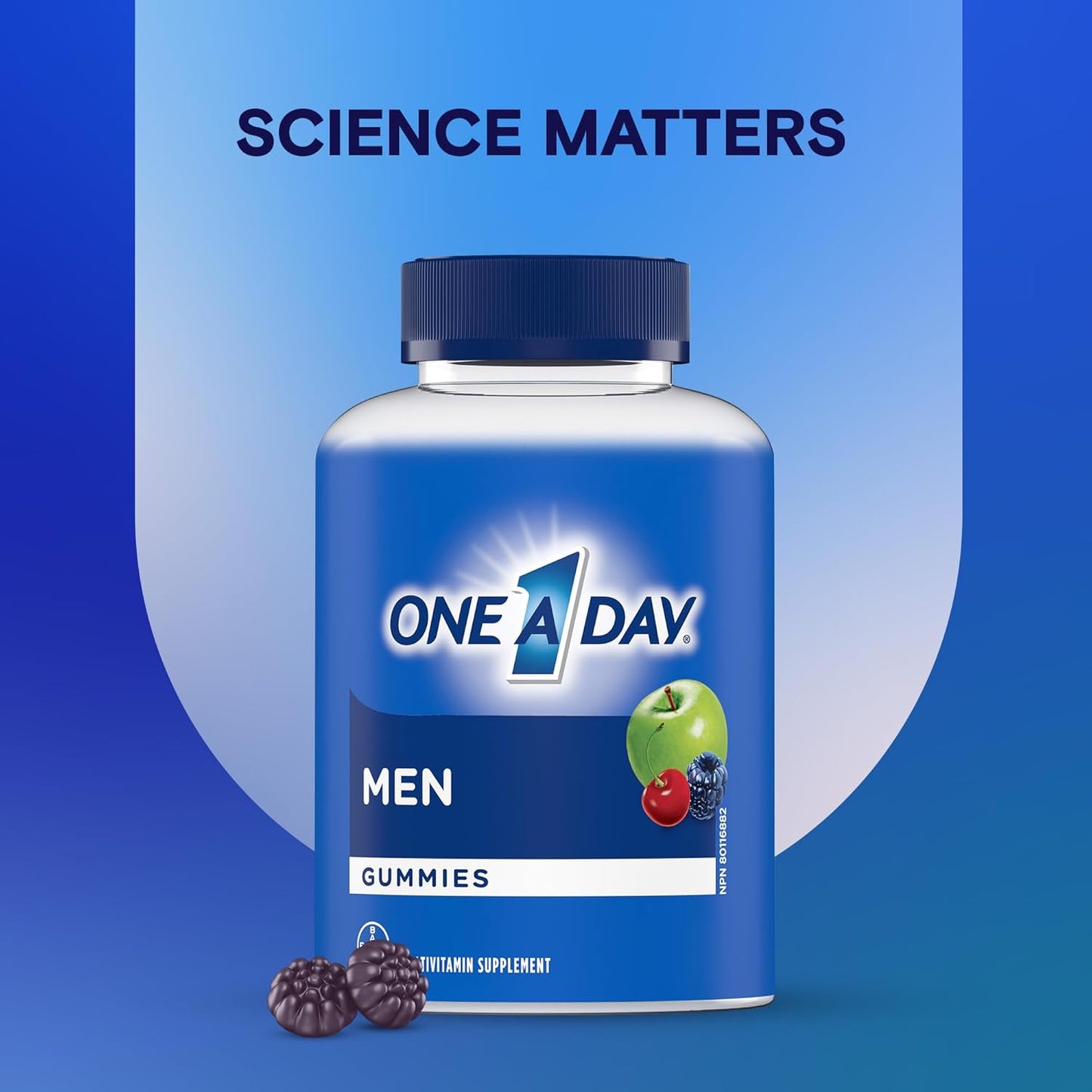 One a Day Men'S Multivitamin Gummies - Daily Gummy Vitamins for Men with Vitamin A, C, D, Zinc for Immune and Bone Health, Biotin for Energy Metabolism, Vitamin E, Selenium Antioxidants, 130 Gummies