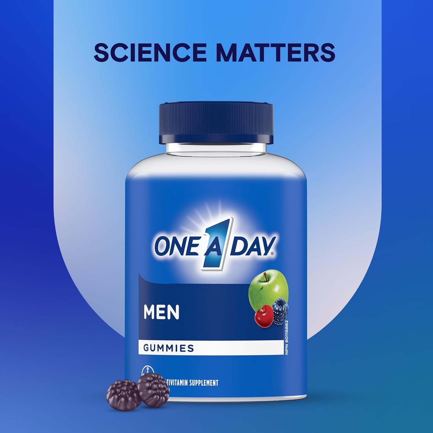 One a Day Men'S Multivitamin Gummies - Daily Gummy Vitamins for Men with Vitamin A, C, D, Zinc for Immune and Bone Health, Biotin for Energy Metabolism, Vitamin E, Selenium Antioxidants, 130 Gummies