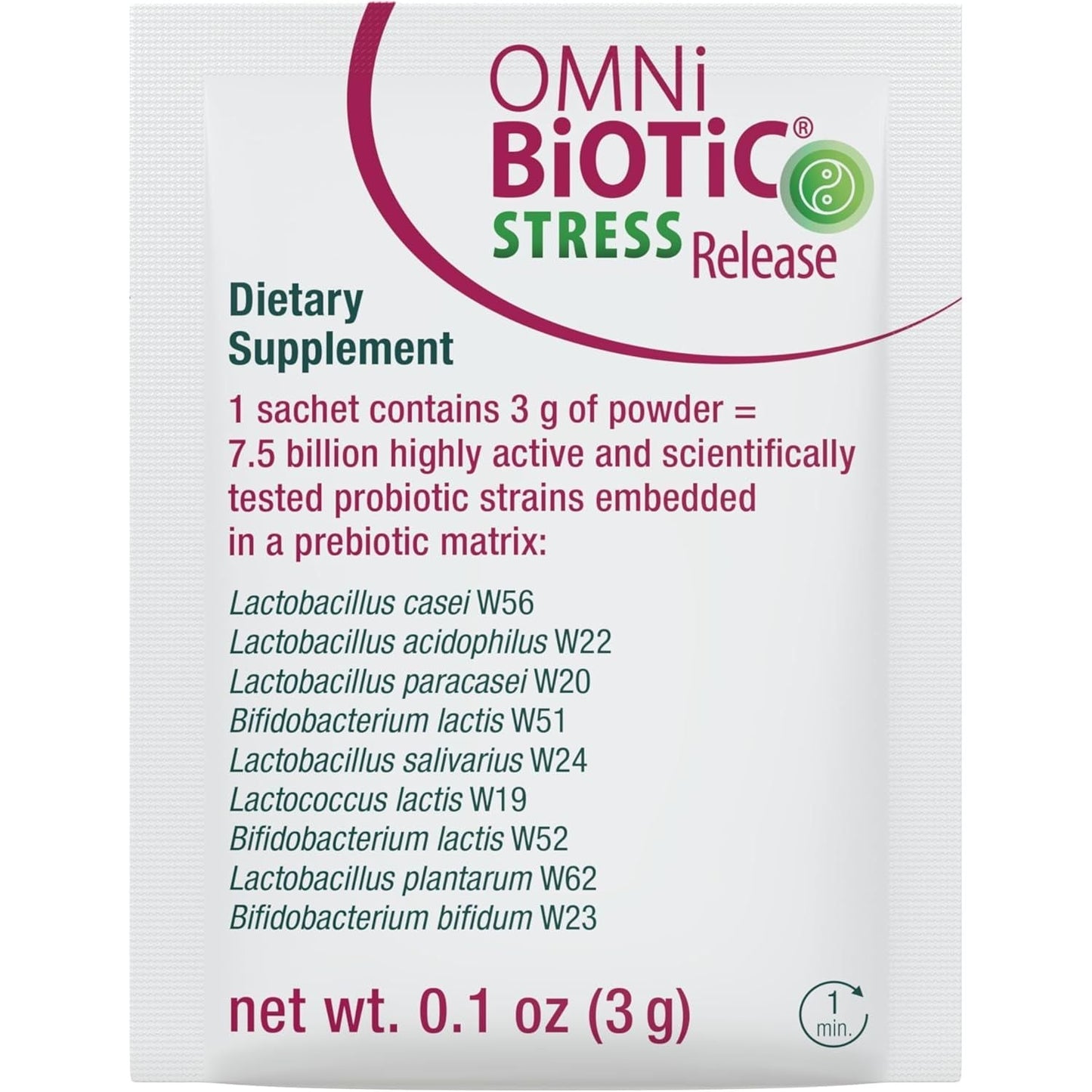 Stress Release - Clinically Tested Probiotic for Stress Management & Gut-Brain Axis Support (28 Daily Packets)
