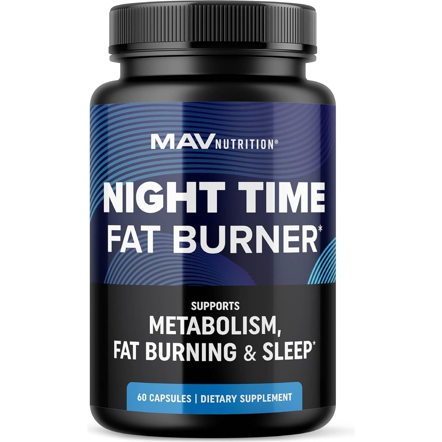 Night Time Fat Burner for Weight Loss Support & Sleep Aid (60 Count)