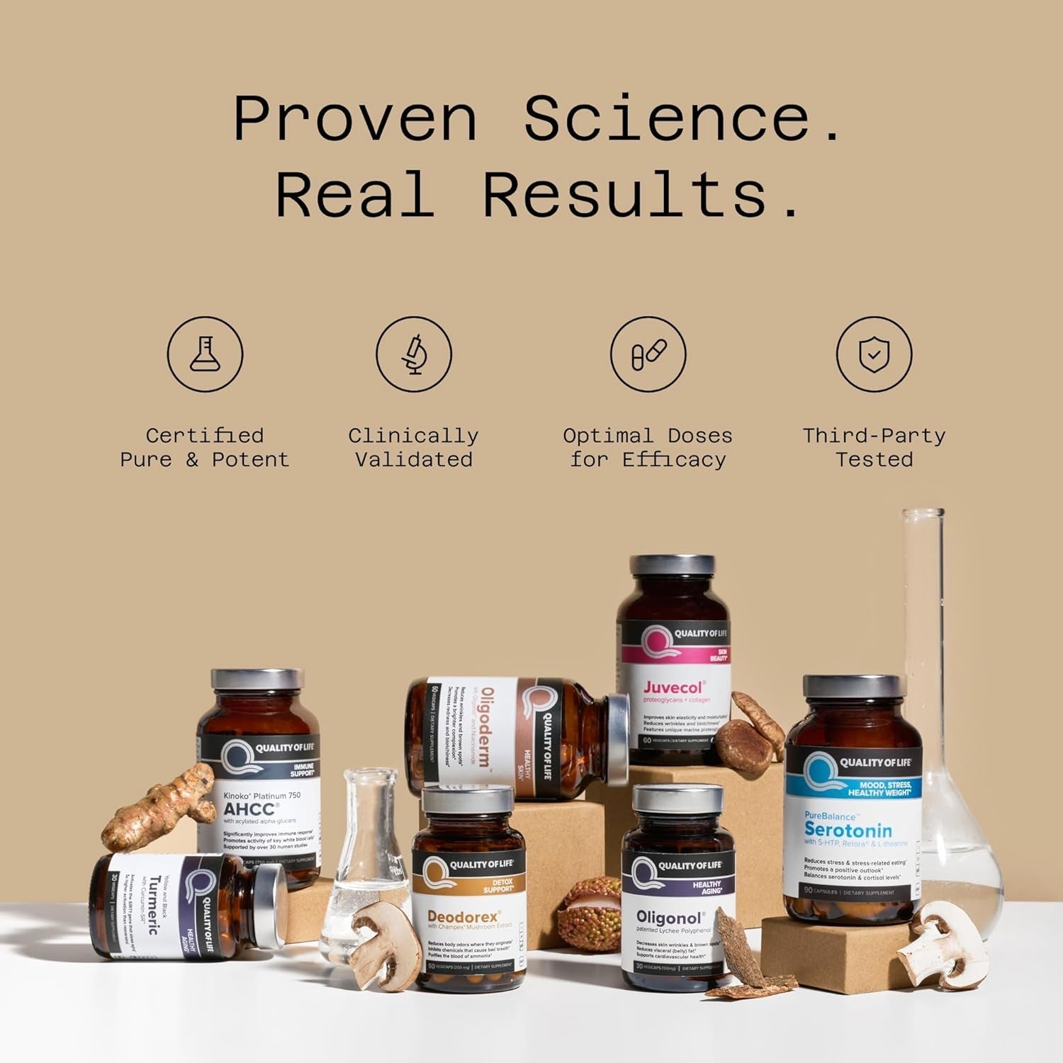 Quality of Life Pure Balance Serotonin Premium–Helps Boost Serotonin & Cortisol Levels 90 Capsules