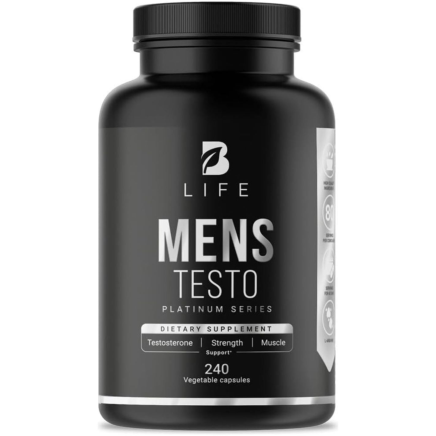 Testosterone Booster for Men - Stamina, Endurance, Muscle Growth & Strength 240 Caps