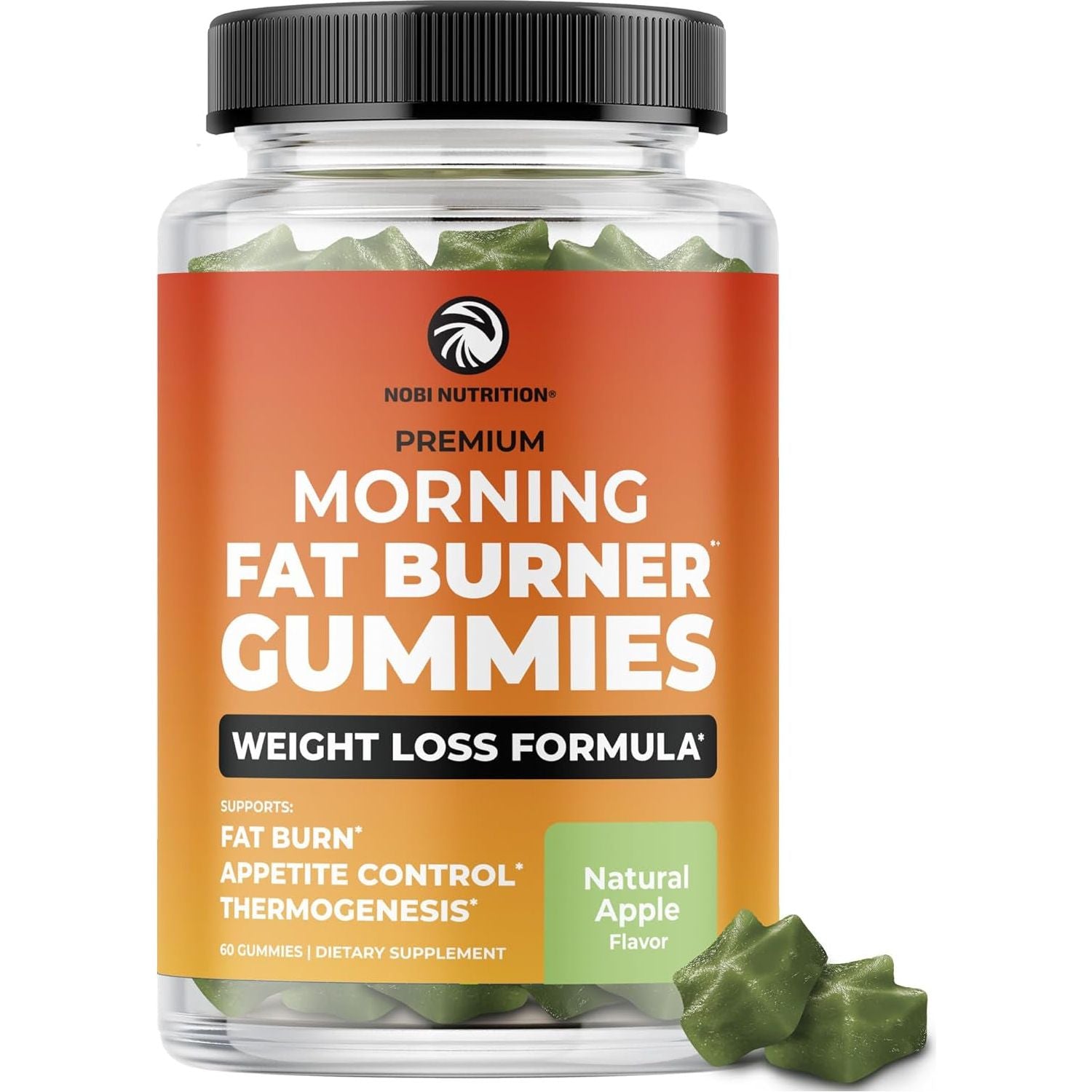 Morning Fat Burner Gummies | Weight Loss for Women & Men 60 Gummies