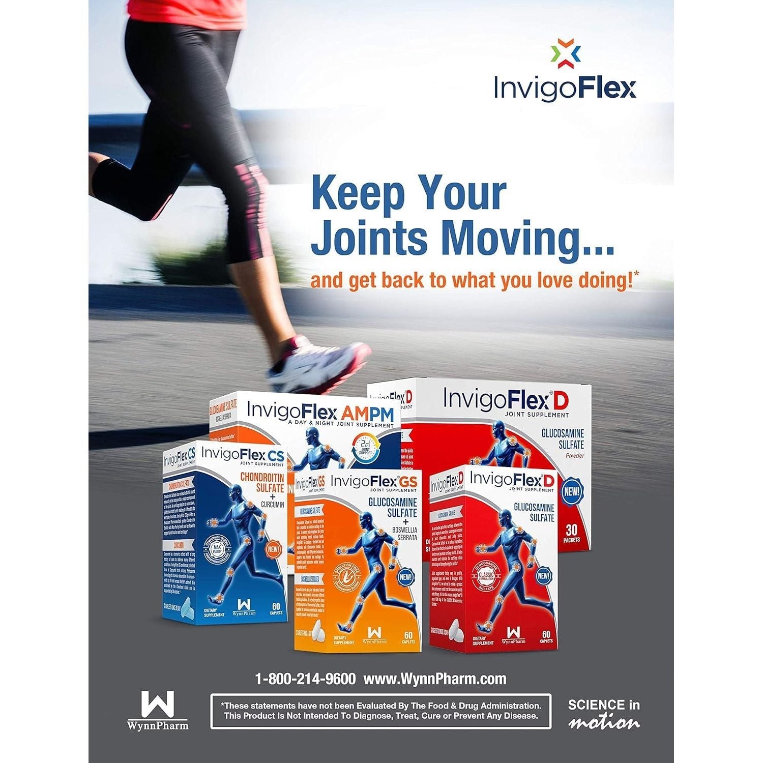 Invigoflex® CS - Chondroitin Sulfate with Turmeric Curcumin Non GMO for Knee, Hand, Back & Hip Premium Joint Supplement