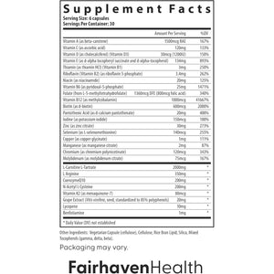 Fairhaven Health FH Pro for Men | Clinically Studied Parental Fertility Supplements for Men 180 Capsules