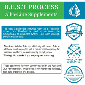 Alka•Pan Best Process Alkaline — Pancreatic Enzymes with Antioxidant-Rich Superfoods & Digestive Herbs
