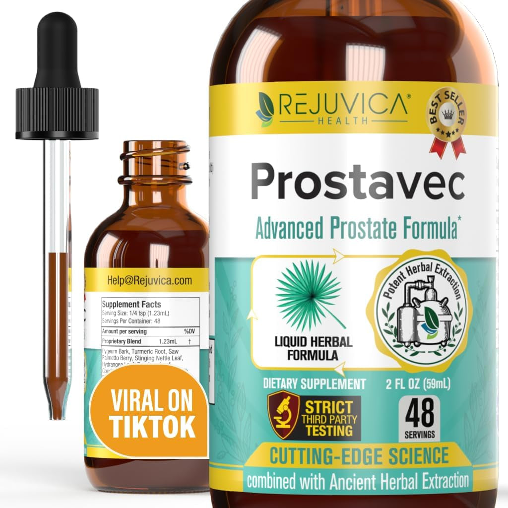 Prostavec - Advanced Prostate Support Supplement - Pygeum, Saw Palmetto, Stinging Nettle, Turmeric, Damiana & More!