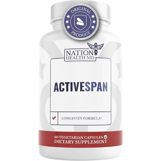 Activespan- Telomere Lengthening Supplements - Stem Cell Regeneration, 60 Capsules