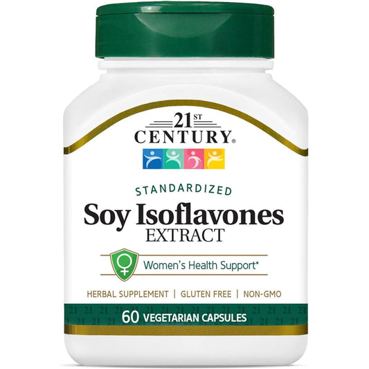 21St Century Soy Isoflavones Veg Capsules, 60Count