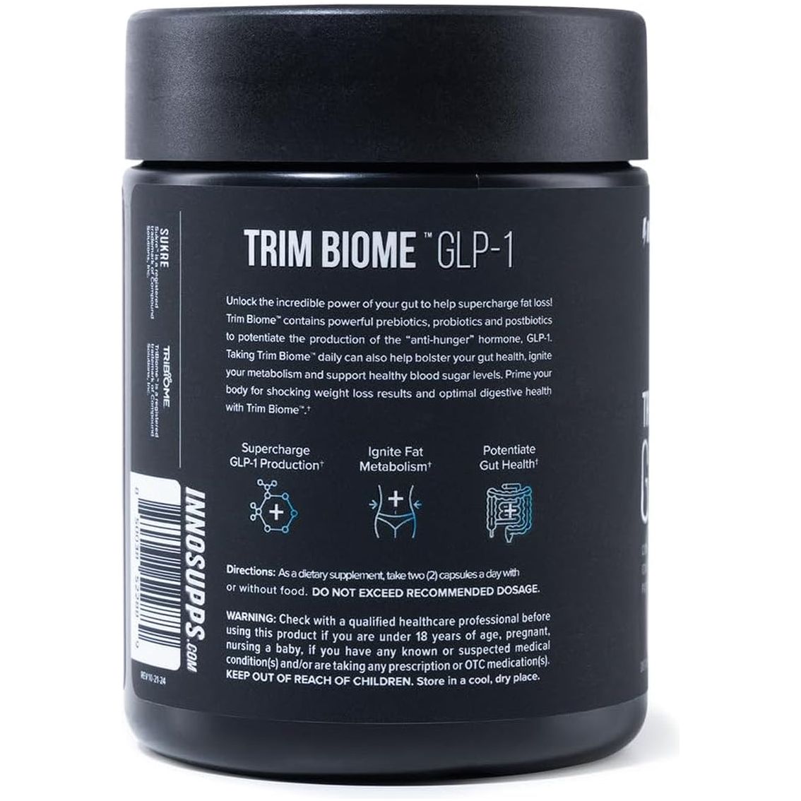 Inno Supps Trim Biome™ GLP-1 | Weight Loss Prebiotic + Probiotic + Postbiotic 30 Servings