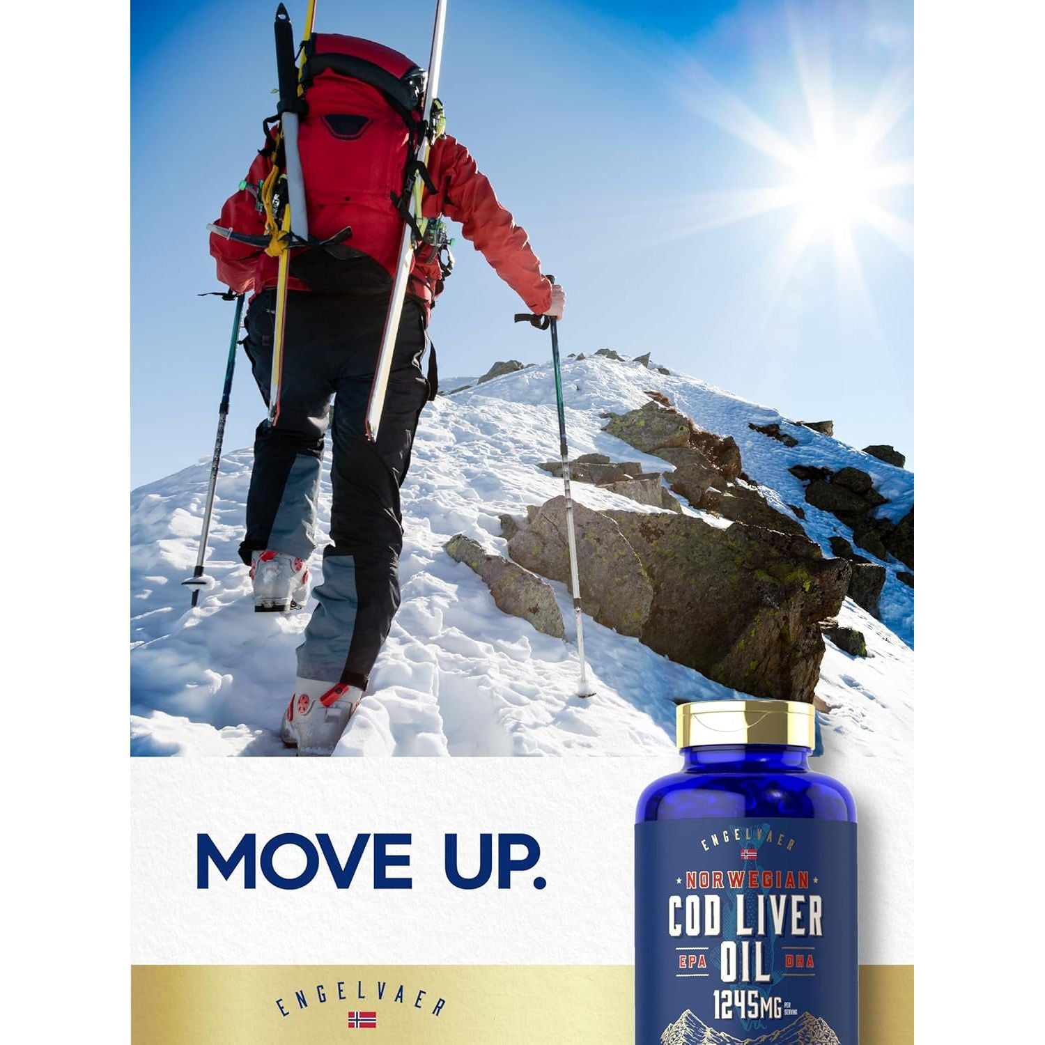 Carlyle Cod Liver Oil Softgels | 1245Mg | 250 Count | Norwegian | Non GMO, Gluten Free