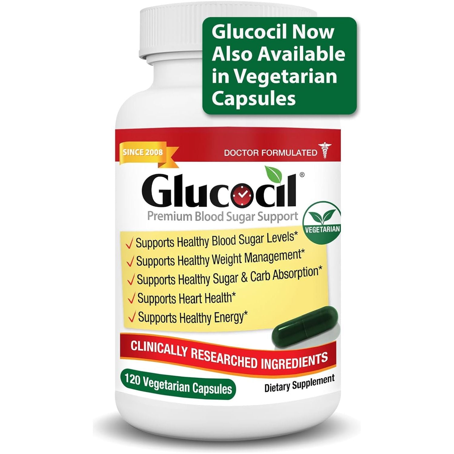 Glucocil - Premium Blood Sugar Support - Supports the 3 Essentials for Healthy Blood Sugar