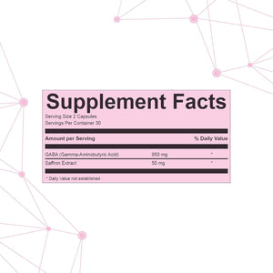 GOLDEN SAFFRON - GABA + Saffron Extract Supplement - Made in the USA