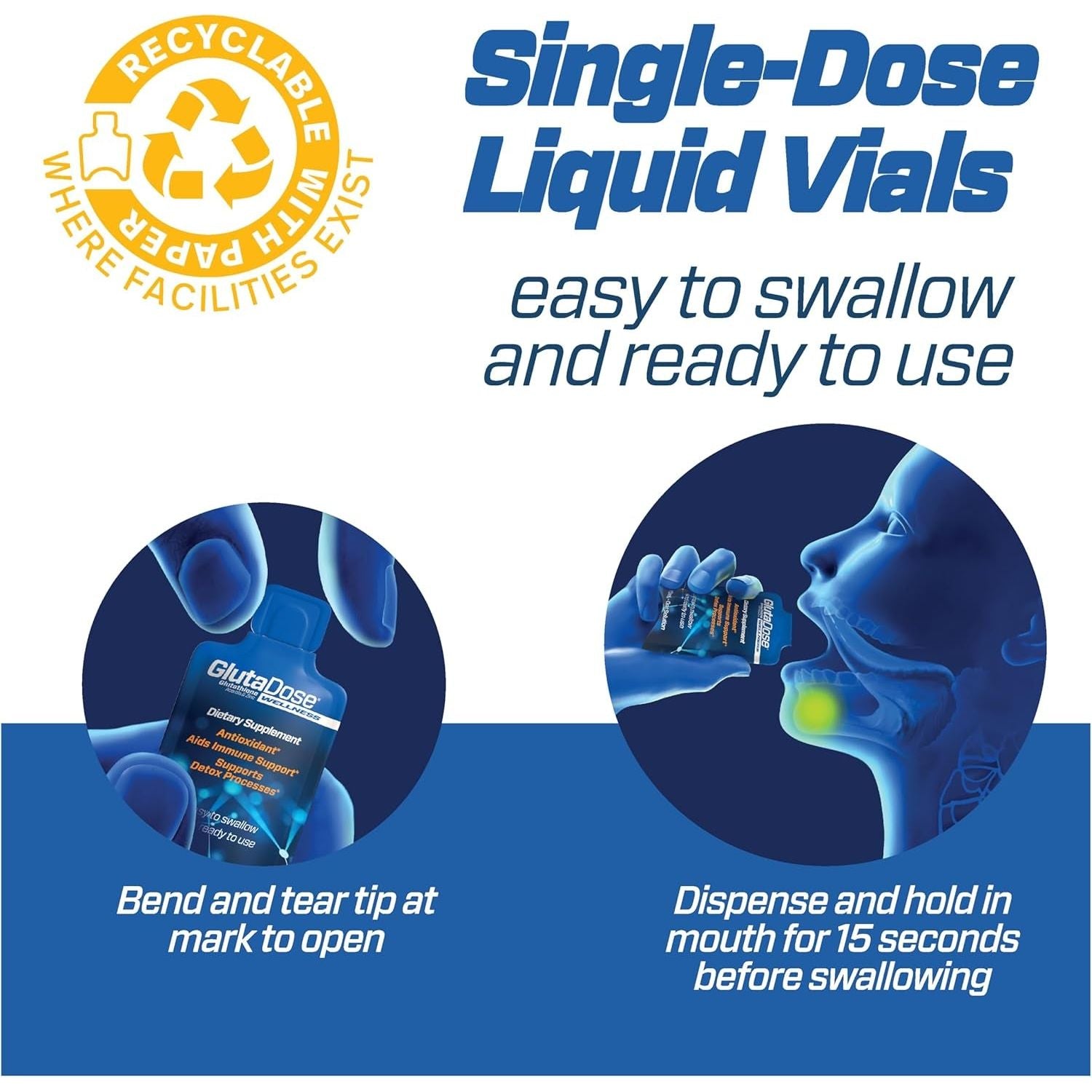 Liquid Glutathione Supplement, Everyday Auto-Immune Support for Adults