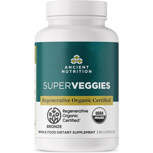 Ancient Nutrition Regenerative Superveggies, Supports Gut and Immune System Health, 60 Count