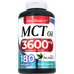 FITO MEDIC'S Lab | Mct Oil | Ultra High Absorption.| 180 Softgels/3600 Mg 