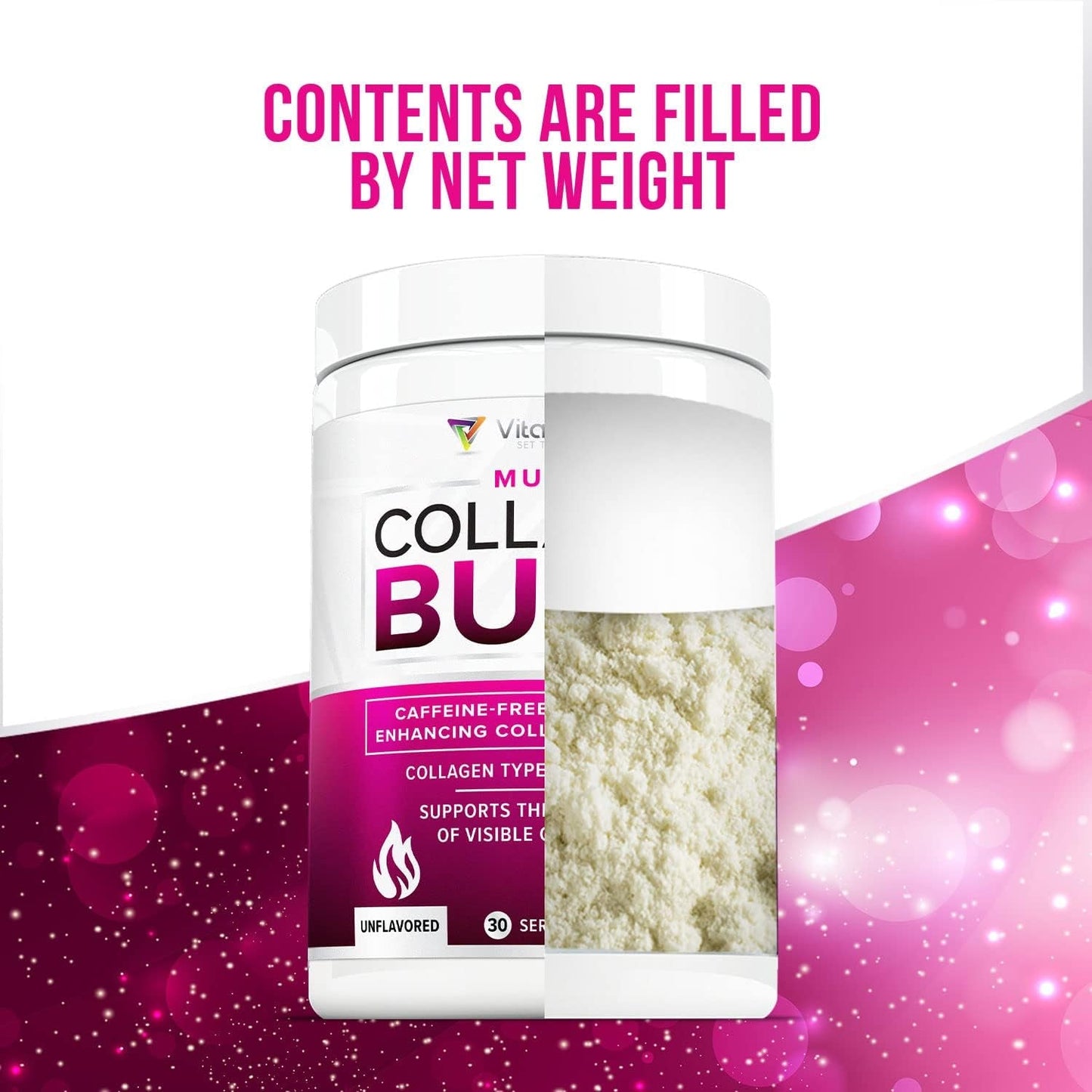Hydrolyzed Collagen Powder for Weight Loss - Collagen Burn Ultimate Beauty Complex - Unflavored